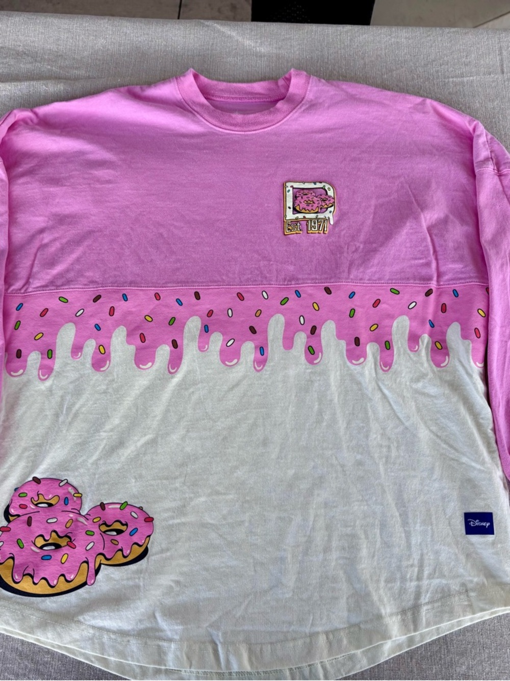 Mickey Mouse Donut Spirit Jersey for Adults Disney Eats Disney world Medium pink - Picture 2 of 8